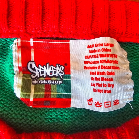 Spencer's Christmas Holiday Polar Beer Sweater Size XL - Picture 5 of 5